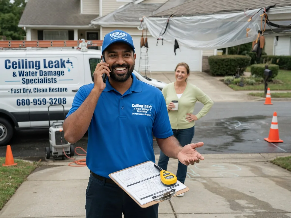 Ceiling Leak Cleanup Glenwood, IA FAQs
